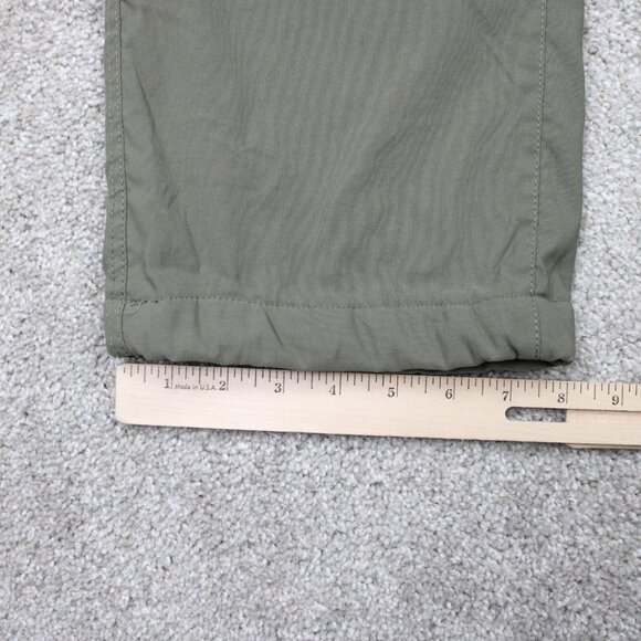 Eddie Bauer Pants Mens 38x26 Green Fleece Lined Tech Nylon Stretch Cargo Pocket - Picture 5 of 16